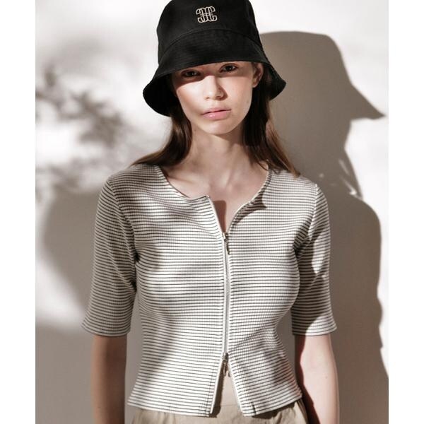 JILLSTUART - ダブルジップカットトップス ジルバイジルスチュアート JILL by JILLSTUART ダブルジップ
