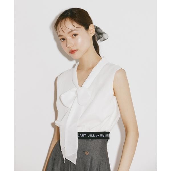 メタルドットシフォンボウタイブラウス | ジル バイ ジル