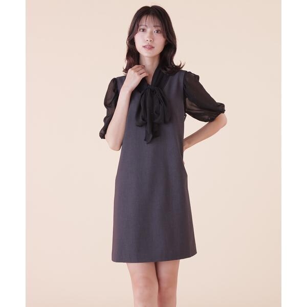 ジル バイ ジルスチュアート] 梳毛調プリーツミニスカート ジルバイ