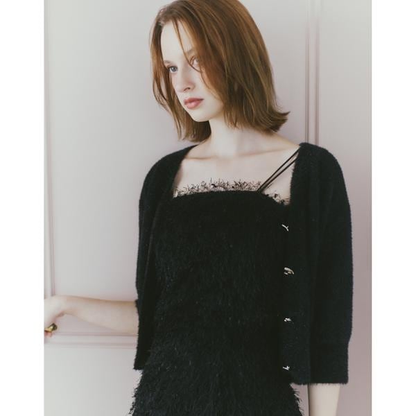 JILLSTUART シアー ブラウス 黒 パフスリーブ ジルスチュアート ギャザーパフスリーブシアーブラウス | ジル バイ ジル
