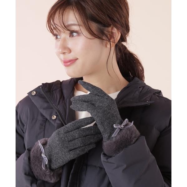 JILL BY JILLSTUART プチリボンジャージグローブ JILL by JILL STUART｜◇プチリボンジャージグローブ | Rakuten