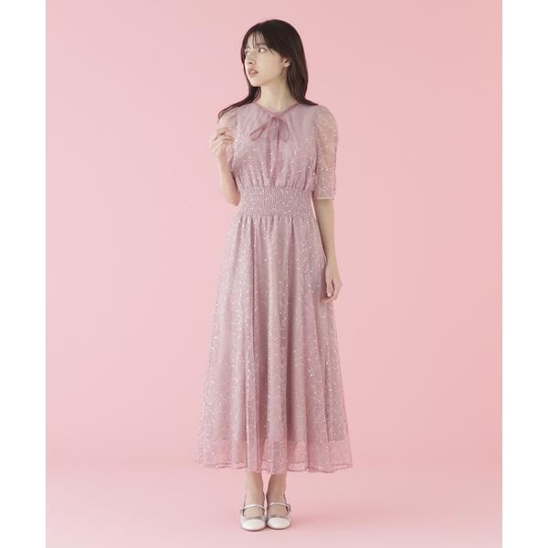 JILLbyJILLSTUART スパンコール付きレースワンピース スパンコール付きレースワンピース | JILL by JILL STUART（ジル