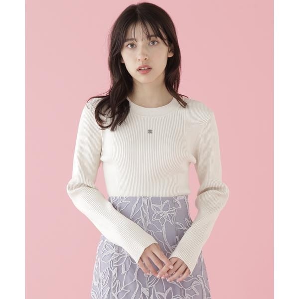 JILLSTUART - ジルスチュアート♡オフショルニット チュールフリルオフショルニット | JILL by JILL STUART（ジル