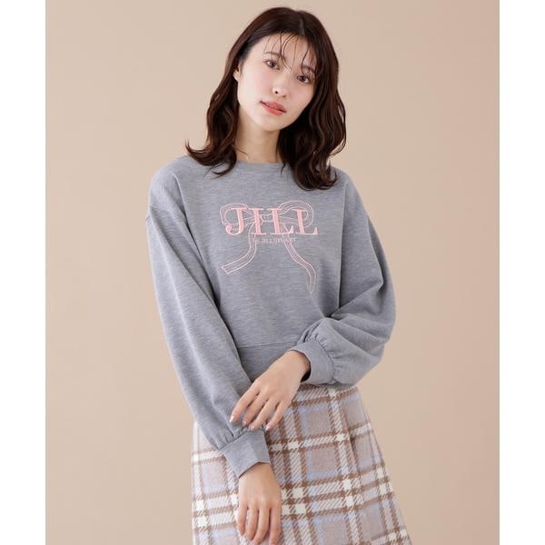 ビッグリボンロゴ刺繍スウェット | JILL by JILL STUART（ジル