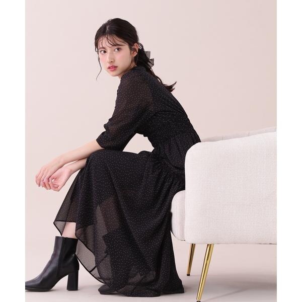JILL STUART ホールレースワンピース ドレス　　シアー　チュール　黒 JILL STUART ホールレースワンピース ドレス シアー チュール 黒