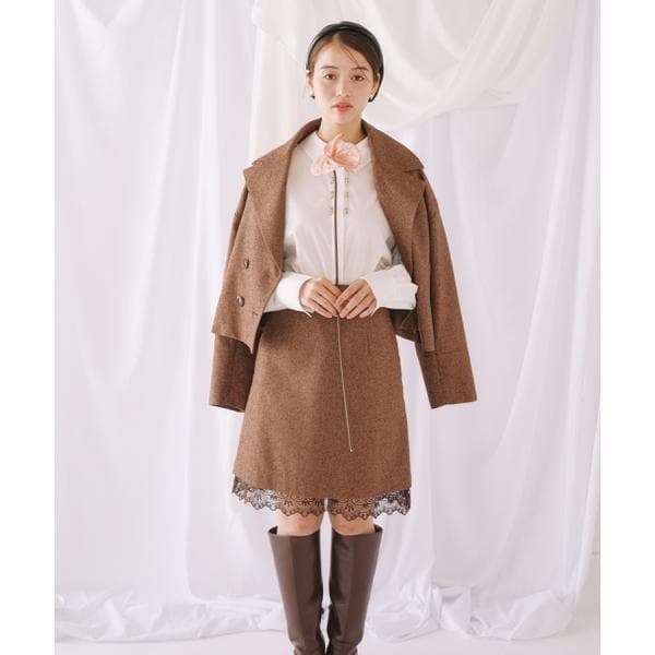 ダイバー素材インナーパンツ付スカート | ジル バイ ジル スチュアート