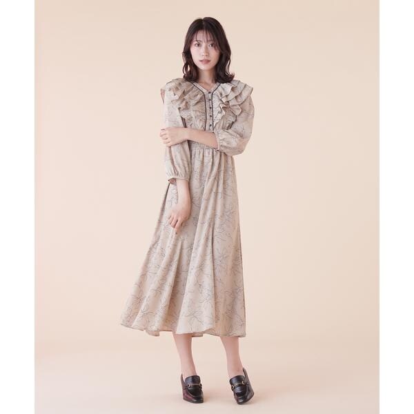 JILLSTUART❤︎フラワーレースが大人可愛いフレアワンピース