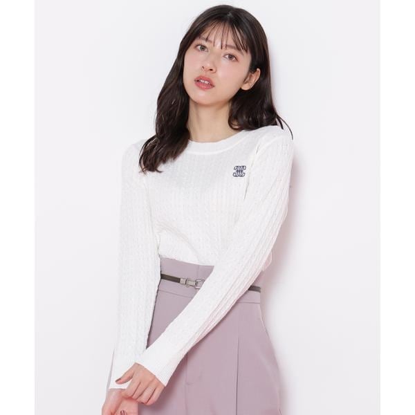 JILL by JILL STUART パールミニロゴパフスリーブニットトップス 楽天市場】パールミニロゴパフスリーブニットトップス／ジル