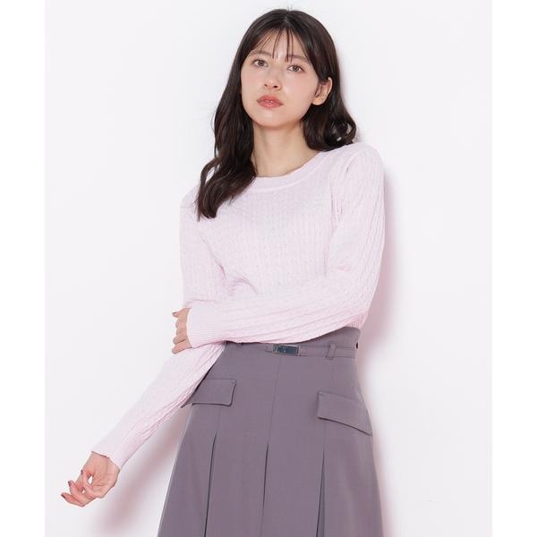 パールミニロゴパフスリーブニットトップス | ジル バイ ジル