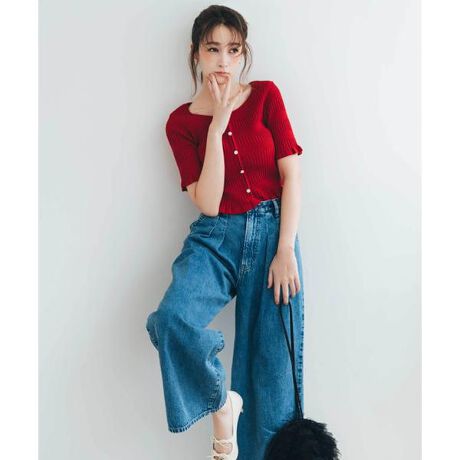 [^ԁF1255130004]EDWIN~JILL by JILL STUARTR{AeoIN̓gh̃ChVGbgB_炩fjfނgpBnCEGXgɂAVGbguh炵dグIWifUCłBONlApb`Eݍ݂̃l[EShイẼtbV[tłBBeƖ̊֌WɂAFČꍇ܂B܂p\REX}[gtHȂǂ̊ɂA኱iƉ摜̃J[قȂꍇ܂B\߂Bi̐F́AiPi摜QƉBi摜̓Tv̂߁AFTCY̎dlɕύXꍇ܂̂ŁA\߂B