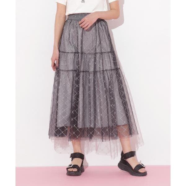 ジル バイ ジル スチュアート（JILL by JILL STUART）/ラメチュールティアードスカート ラメチュールティアードスカート | ジル バイ ジル スチュアート(JILL