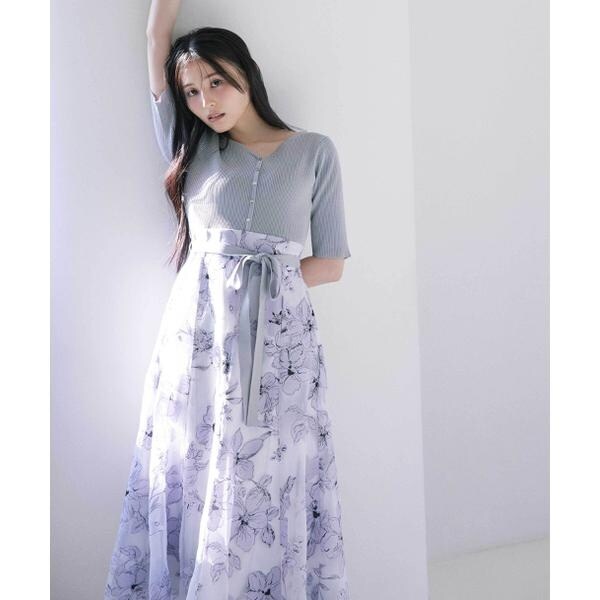 ニット×オパールドッキングワンピース | ジル バイ ジル