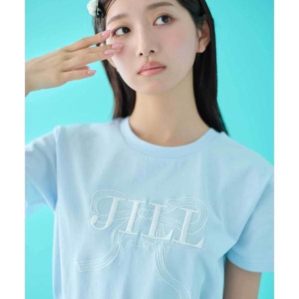 ビッグリボンロゴ刺繍Tシャツ | ジル バイ ジル スチュアート
