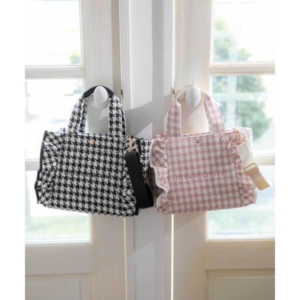 チドリツイードフリルトートバッグ | ジル バイ ジル スチュアート