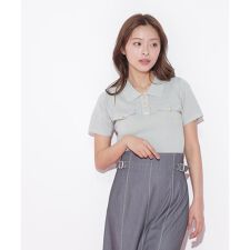 ステッチポロニット