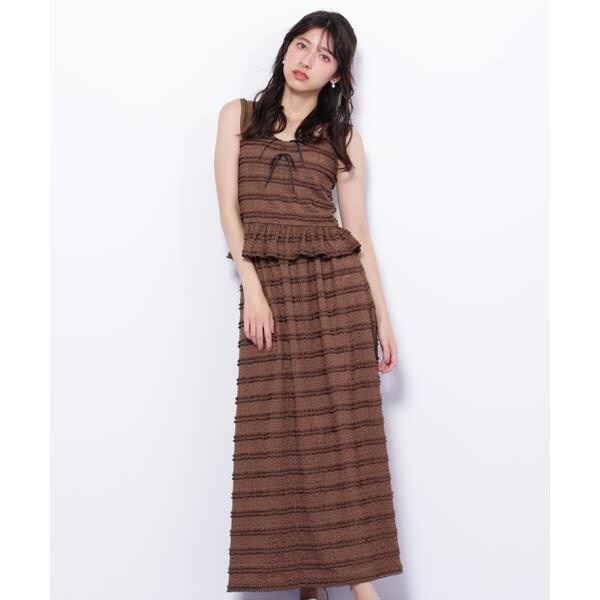 バイカラーストレッチレースセットアップ