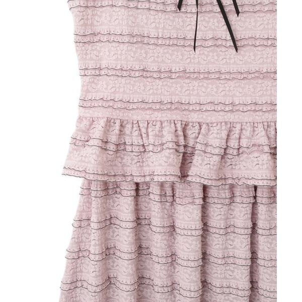 バイカラーストレッチレースセットアップ