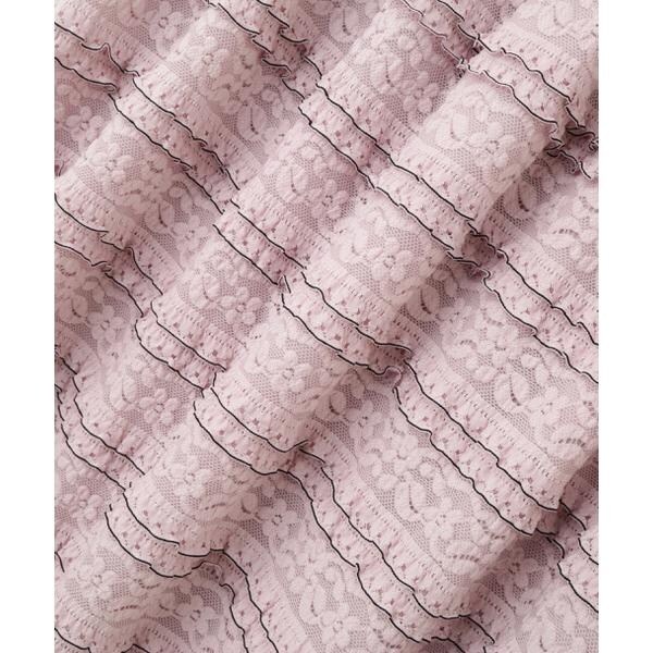 バイカラーストレッチレースセットアップ