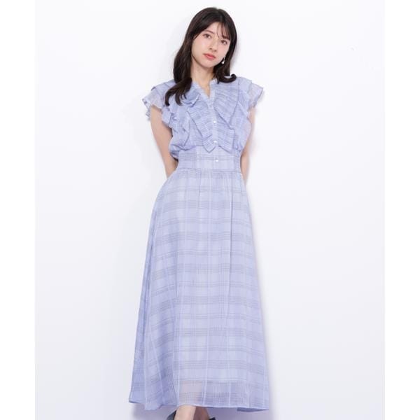 ◇＜リボンシリーズ＞リボンプリントプリーツワンピース | ジル