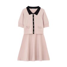 ビット付きニットセットアップ