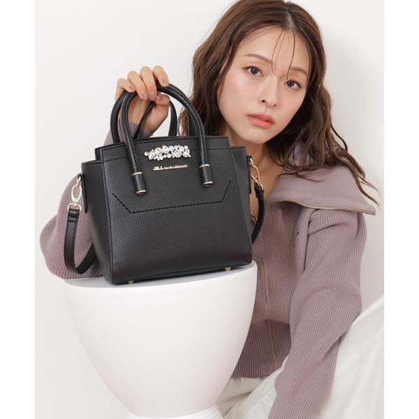 JILL by JILL STUART PEACH JOHN サテンフリルトート kg3683-01_2.jpg