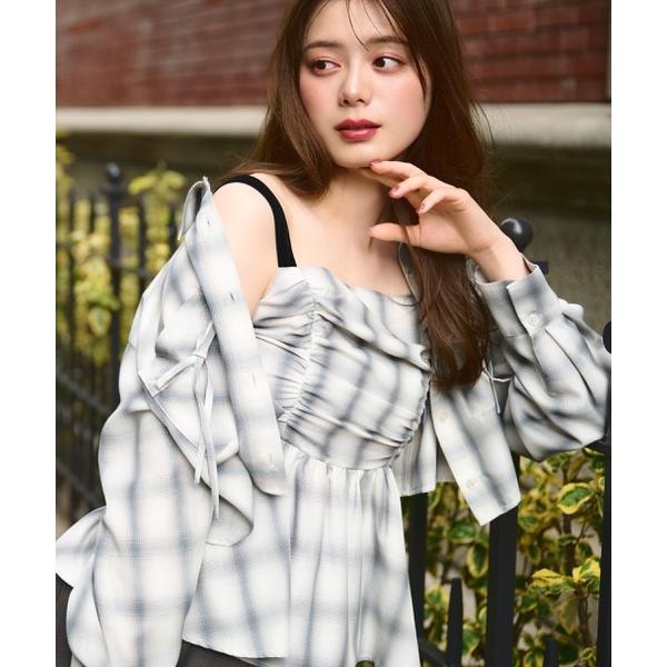JILLSTUART - JILLSTUART エルダパールブラウス  ひまわり20 JILLSTUART - JILLSTUART レースブラウス ブルーの通販 by io
