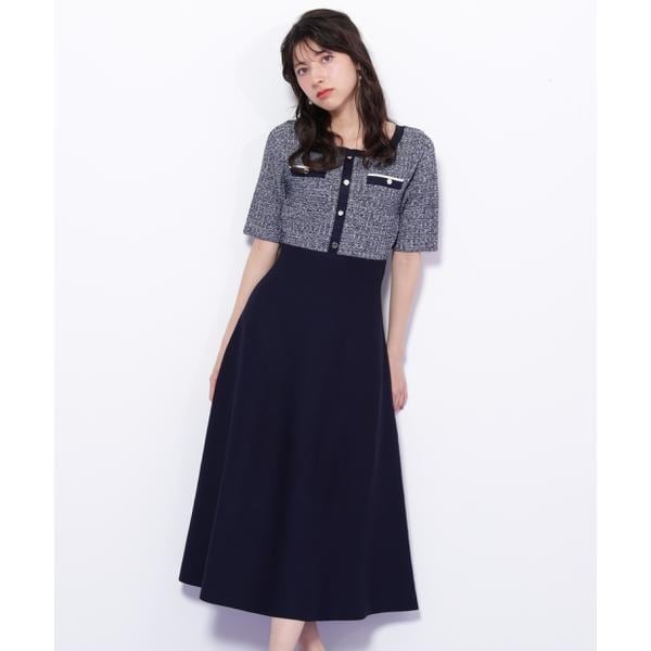 JILL by JILLSTUART ワンピース 膝丈　ボルドー　結婚式 二次会 ジル バイ ジル スチュアート(JILL by JILL STUART) レディース