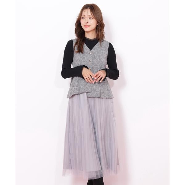 JILL by JILL STUART ボリュームデザインプリーツワンピース セール】ボリュームデザインプリーツワンピース（ワンピース