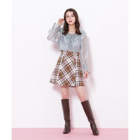 [^ԁF1255220026]傫߂̃`FbNɃANZgJ[ꂽ؂₩ȃ~jXJ[gB芴ƂۂۂƂʐD̕\ʊ郋[v`FbNfނgpBnCEGXgłƁA̓^bNłЂƍLVGbgłBWPbg(X܏iԍ125-5250003)Ƃ̃ZbgAbvX^CAtuEXƂ̃R[fBl[g߂łBBeƖ̊֌WɂAFČꍇ܂B܂p\REX}[gtHȂǂ̊ɂA኱iƉ摜̃J[قȂꍇ܂B\߂Bi̐F́AiPi摜QƉBi摜̓Tv̂߁AFTCY̎dlɕύXꍇ܂̂ŁA\߂B