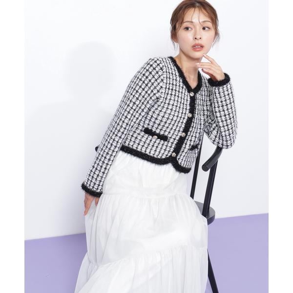 ファンシーツイードカーディガン | ジル バイ ジル スチュアート(JILL