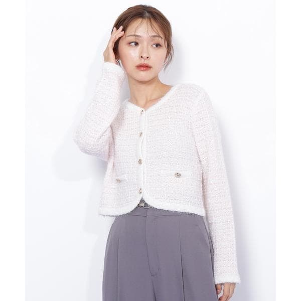 バイカラーツイードカーデ | ジル バイ ジル スチュアート(JILL by