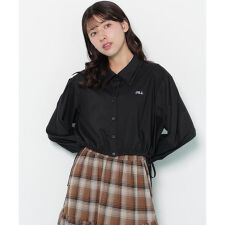 サイドリボンダブルカラーシャツ