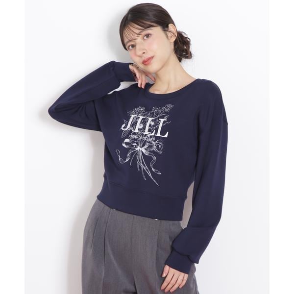 ビッグリボンロゴ刺繍スウェット | ジル バイ ジル スチュアート