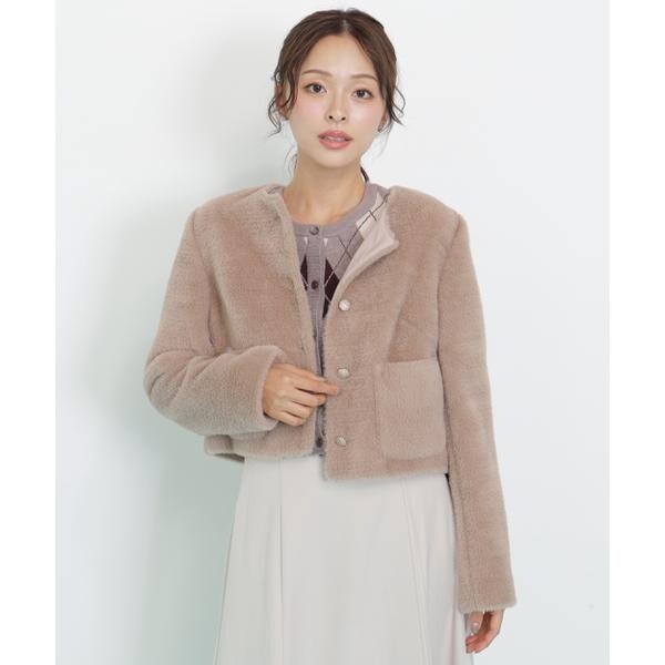 BEAMS BOY ／ スライバー タータンチェック ノーカラー