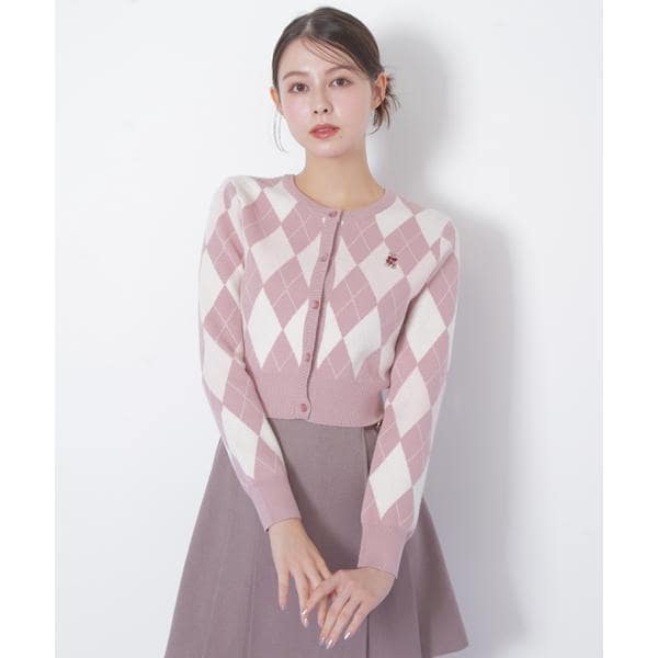 BEARシリーズ＞アーガイルカーディガン | ジル バイ ジル