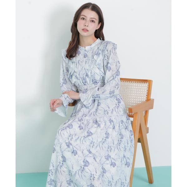 JILL by JILL STUART シアーチェックボリュームフリルワンピース シアーチェックボリュームフリルワンピース | JILL by JILL