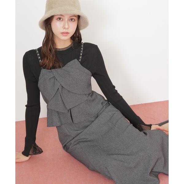 ジルバイジルスチュアート ダブルカラーニットワンピース ダブルカラーニットワンピース | JILL by JILL STUART（ジル