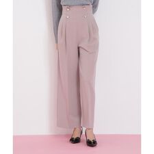 メタル釦ストレートイージーパンツ