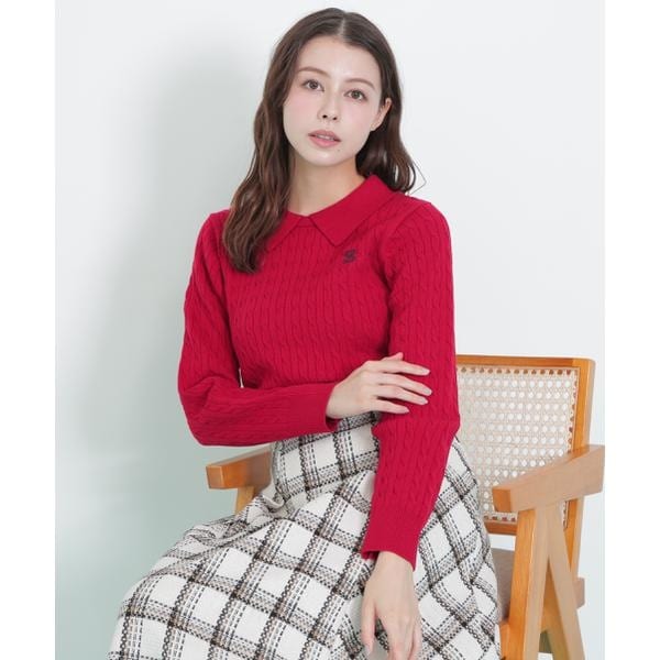 jill by jillstuart ボリュームフェイクファーニットパーカー JILL by JILL STUART（ジルバイジルスチュアート）の