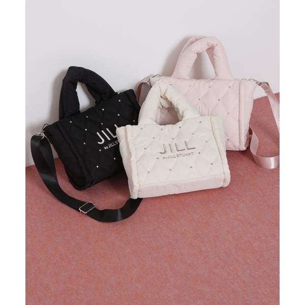 JILL by JILL STUART PEACH JOHN サテンフリルトート JILL by JILL STUART｜PEACH JOHN コラボ フリルトートバッグ