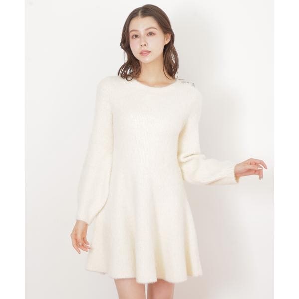 モールヤーントリミングニットワンピース | ジル バイ ジル