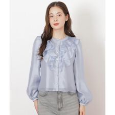 ジル バイ ジル スチュアート(JILL by JILL STUART)のフロントフリルシアーブラウス