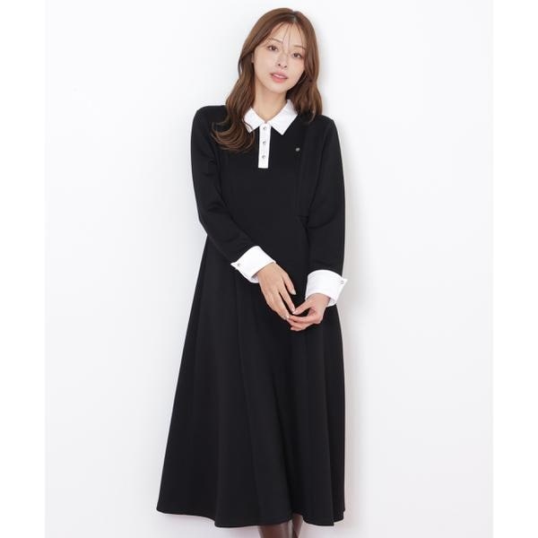 モールヤーントリミングニットワンピース | ジル バイ ジル