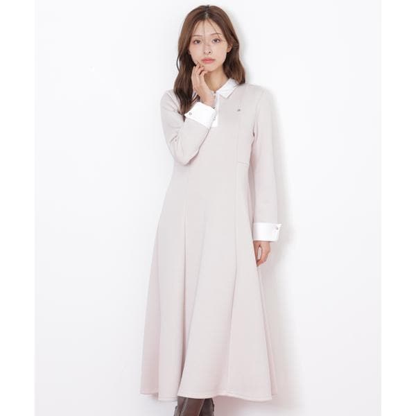 モールヤーントリミングニットワンピース | ジル バイ ジル