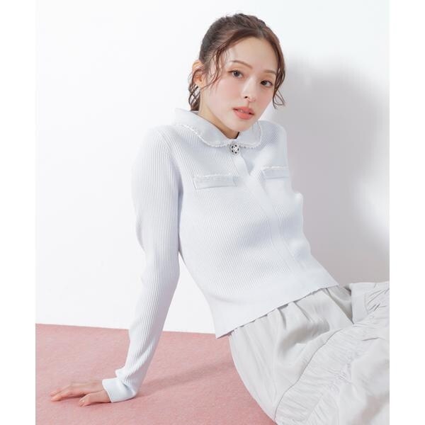 バイカラーツイードカーデ | ジル バイ ジル スチュアート(JILL by