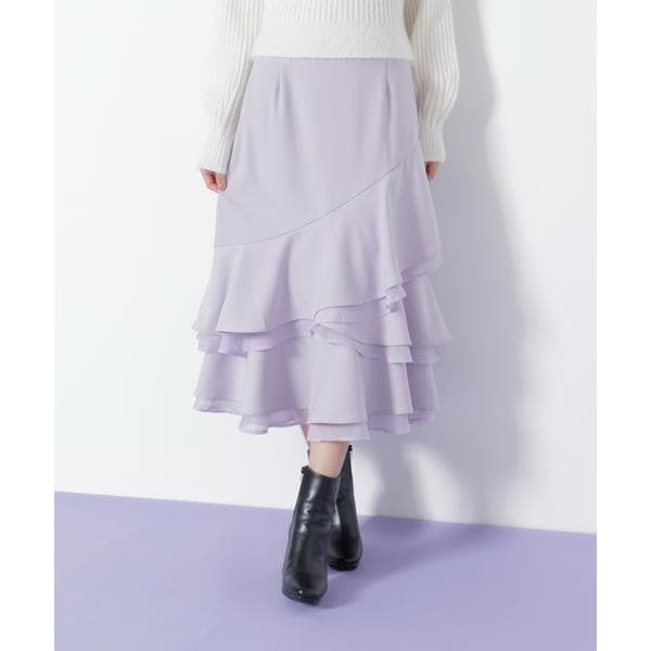 【JILLSTUART】 シアヘムプリーツスカート ランダムヘムシアースカート | ジル バイ ジル スチュアート(JILL by