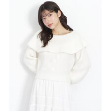 ふわふわケープニット