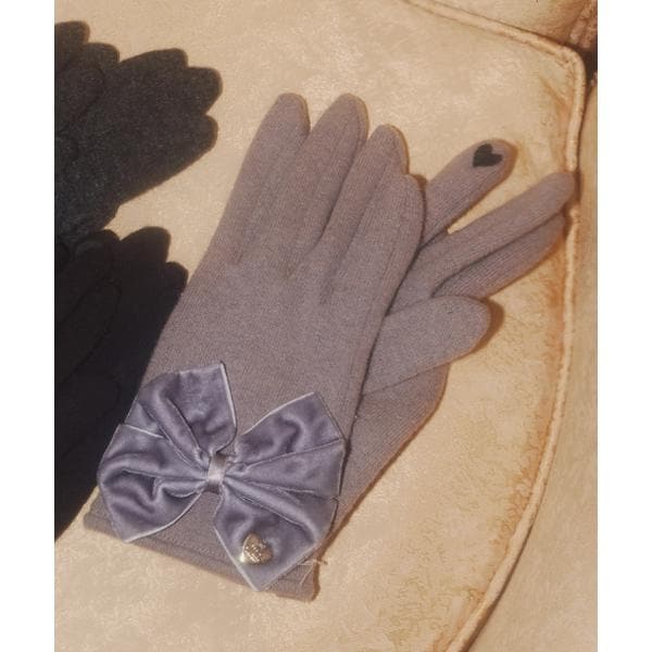 フェイクスエードフェイクファー付きグローブ | ジル バイ ジル