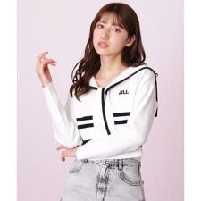 セーラーカラーニット