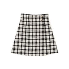 ブロックチェックツィードミニスカート